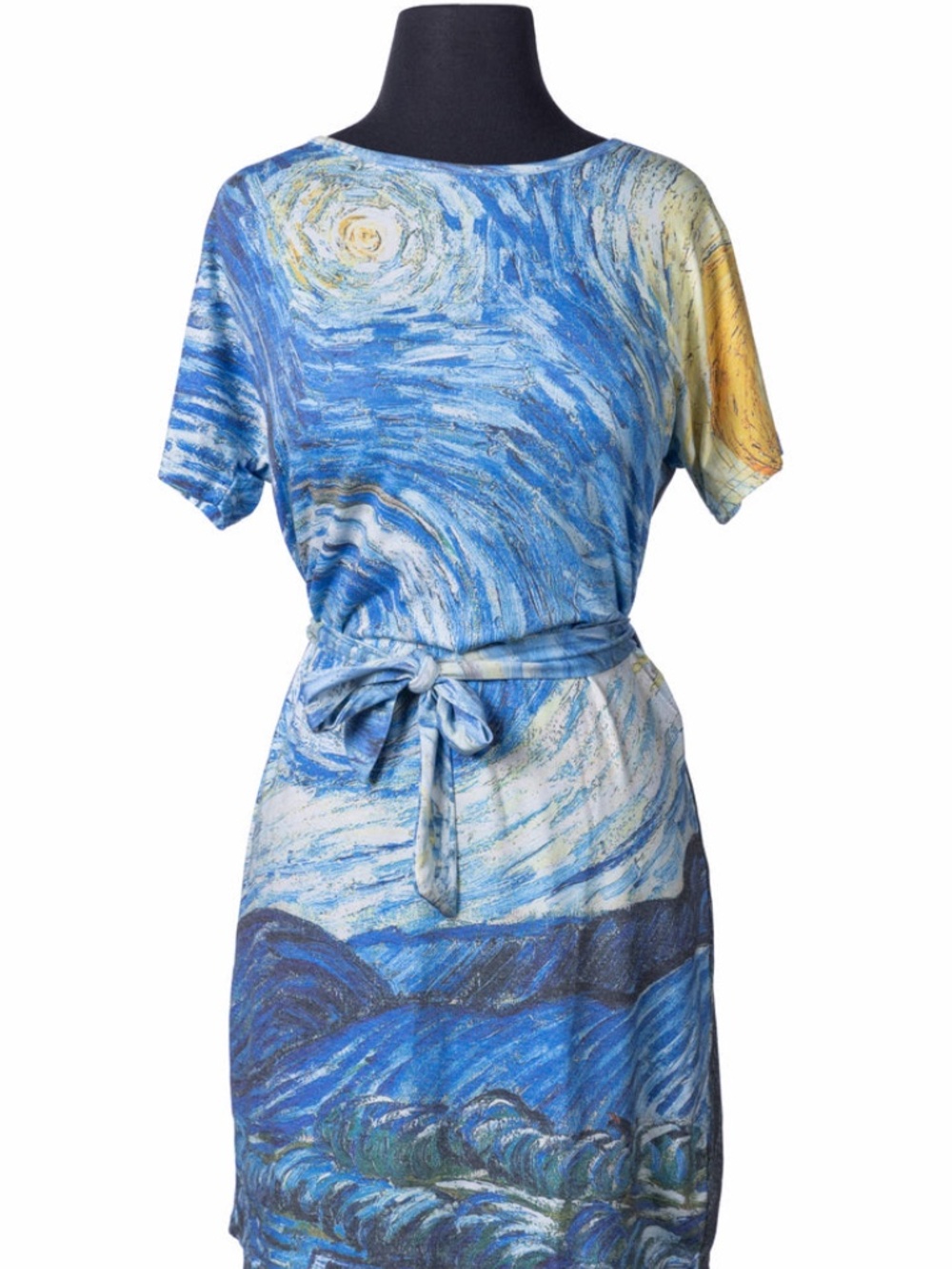 Starry Night Print Mini Dress